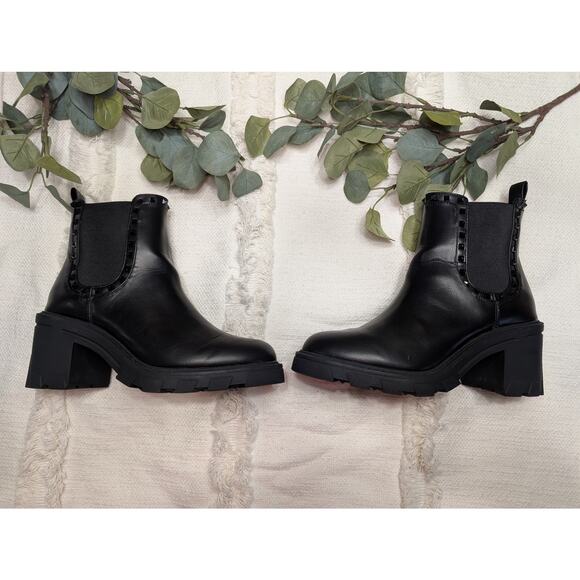 BCBG Generation Studded Black Boots - Picture 3 of 8